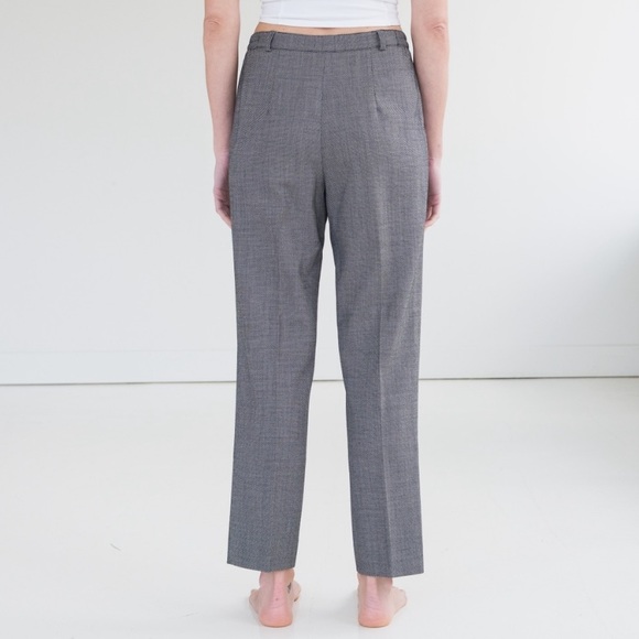 Vintage J'envie Herringbone Houndstooth Heritage Wool Trouser Pants - Picture 3 of 13